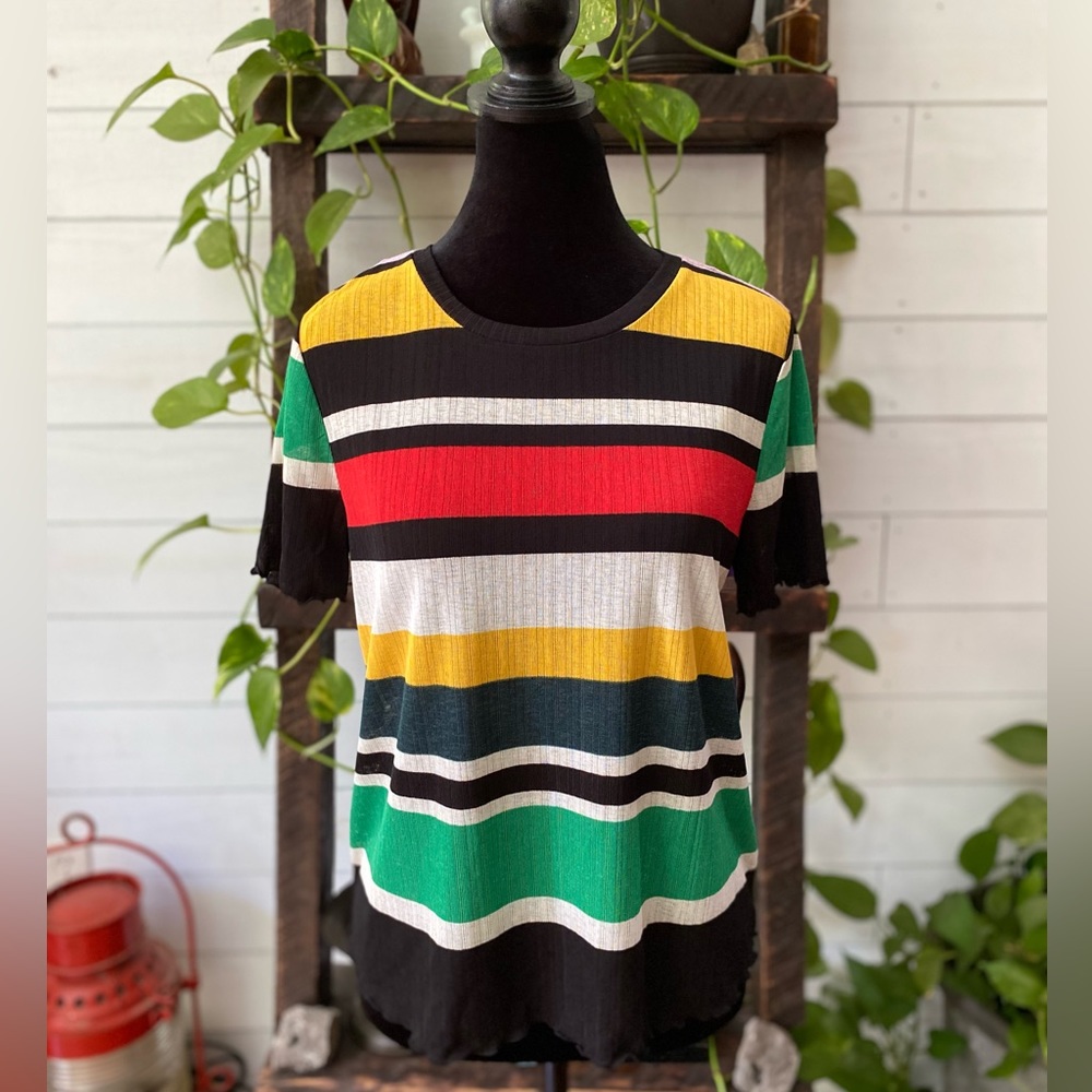 Nine West: Color Block Blouse